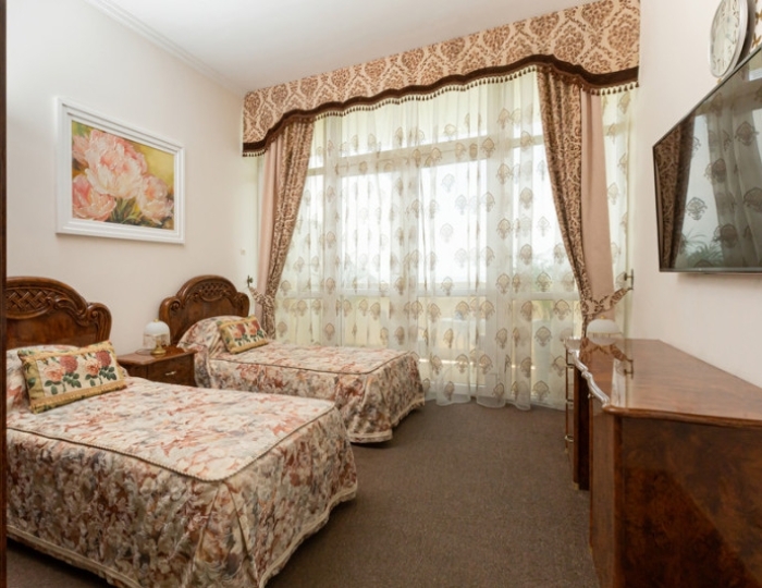 Стандартный 2-местный 1-комнатный TWIN (морск. корп) - Санаторий «Октябрьский» Сочи РЖД-Здоровье